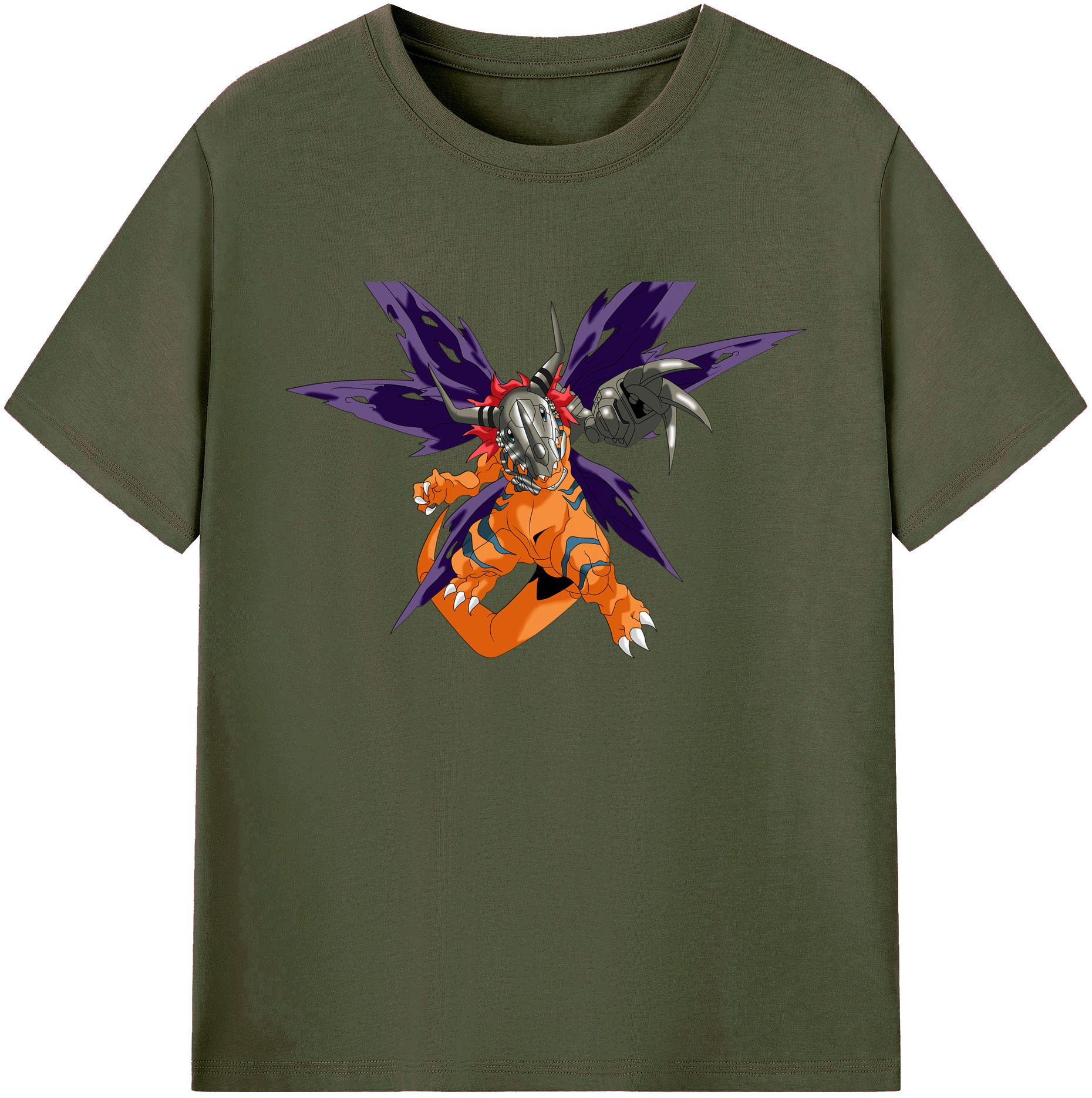 （画像用） Digimon デジタルモンスター/デジモン 綿100％ メンズ半袖Tシャツ｜肌触りやわらか＆通気性